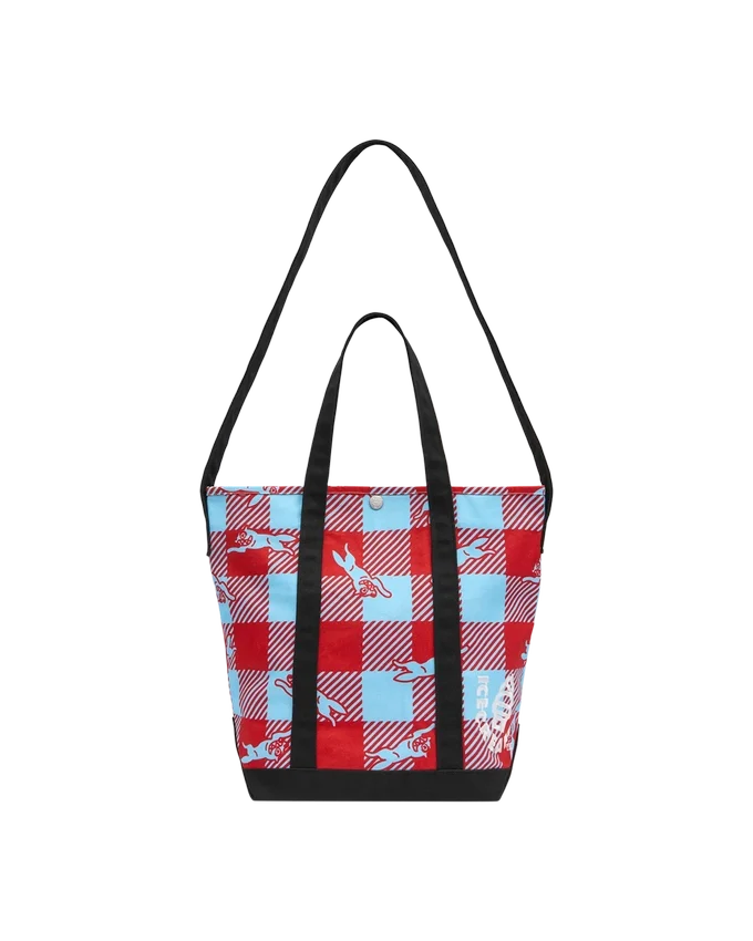 Borsa tote Checker Running Dog Borsa tote Checker Running Dog