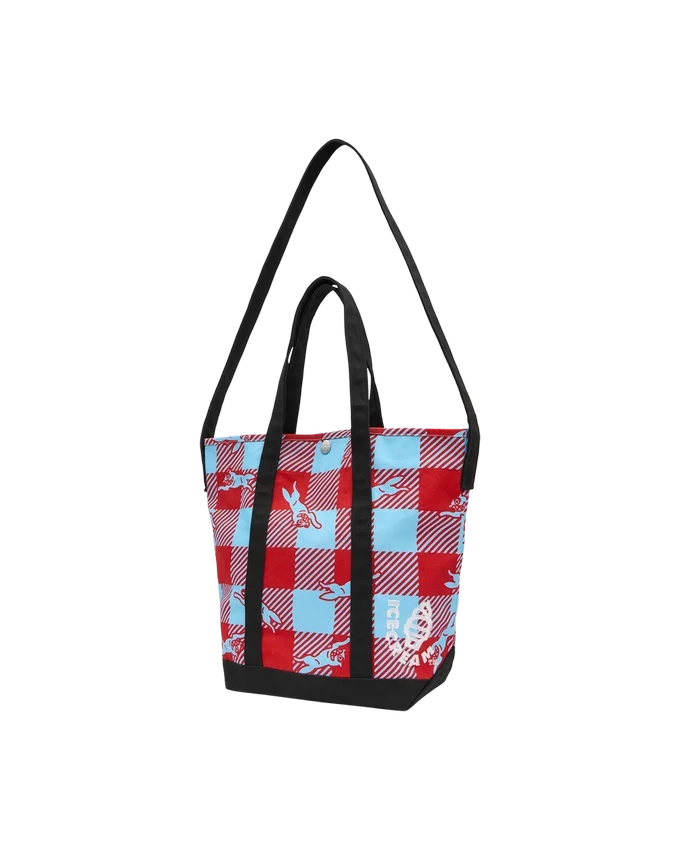 Borsa tote Checker Running Dog Borsa tote Checker Running Dog