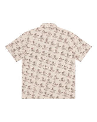 Camicia a maniche corte con stampa ripetuta