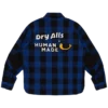 Camicia a quadri con mezza zip