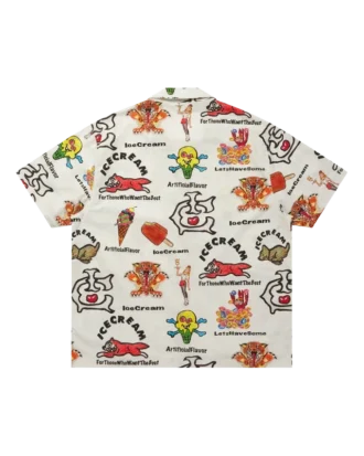 Camicia con colletto aperto