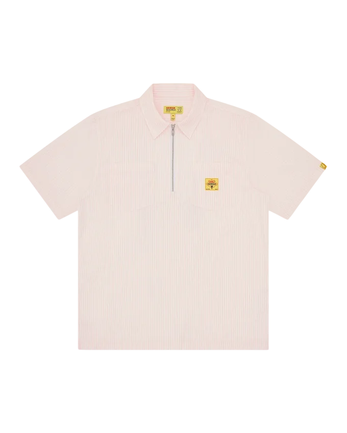 Camicia da lavoro da cameriera con zip a un quarto Camicia da lavoro da cameriera con zip a un quarto