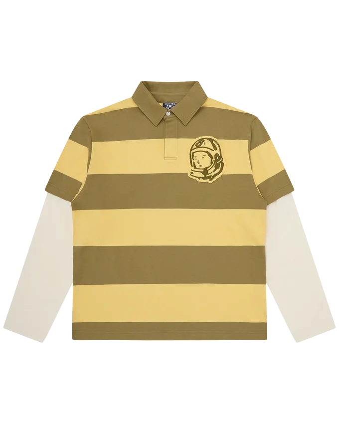 Camicia da rugby a maniche lunghe con strisce Astro applicate Camicia da rugby a maniche lunghe con strisce Astro applicate