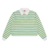 Camicia da rugby corta a righe con ghiacciolo da donna