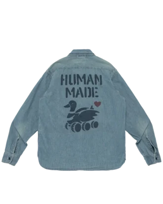 Camicia militare in chambray