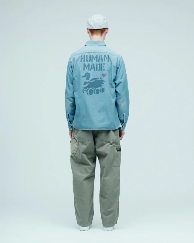 Camicia militare in chambray Camicia militare in chambray