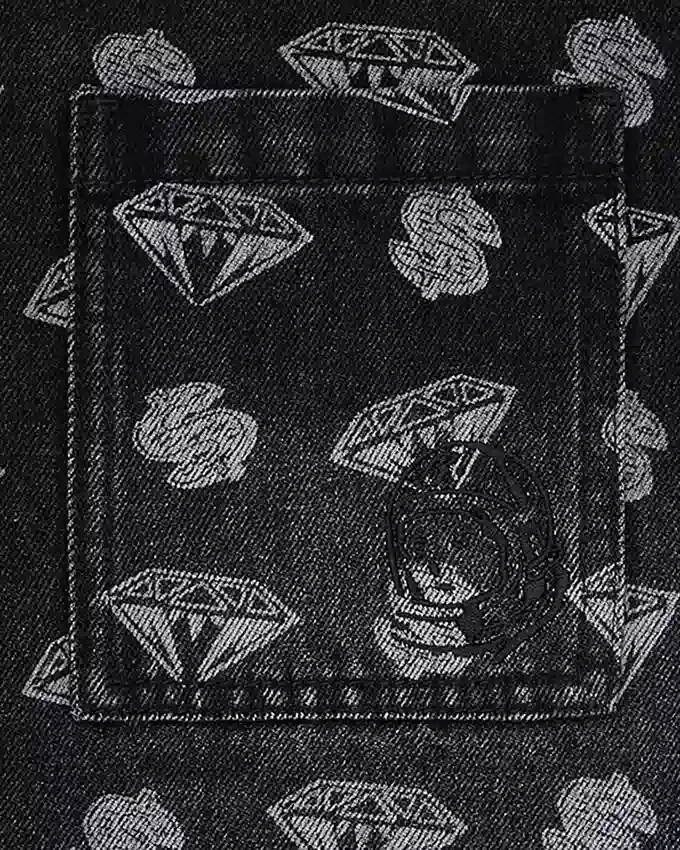 Camicia oversize in denim Diamonds & Dollars Camicia oversize in denim Diamonds & Dollars