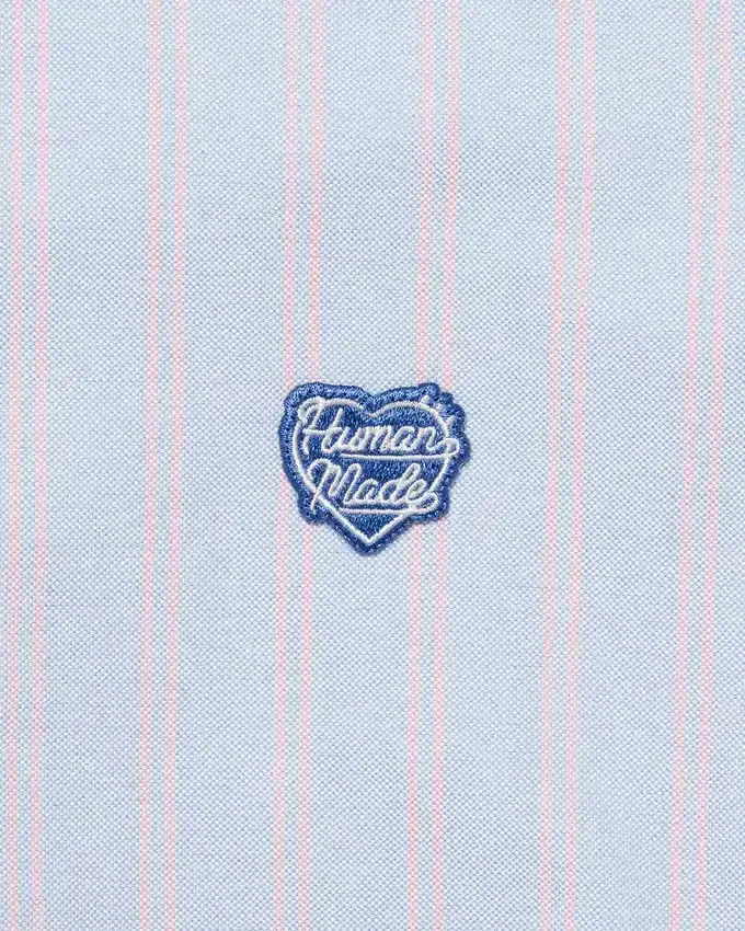 Camicia oxford a righe con bottoni Camicia oxford a righe con bottoni