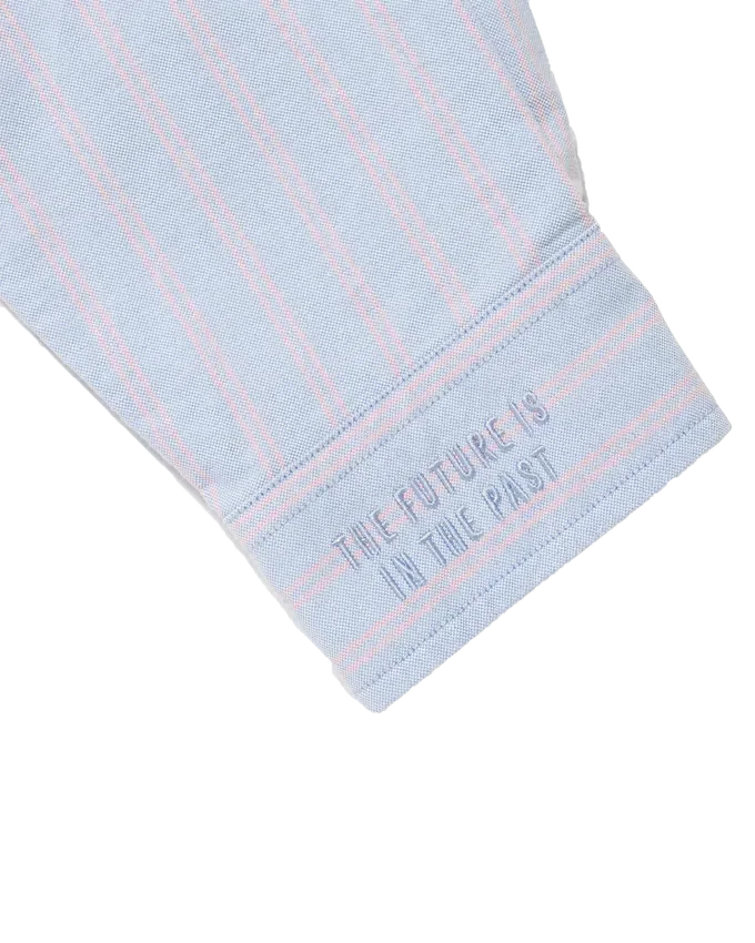 Camicia oxford a righe con bottoni Camicia oxford a righe con bottoni