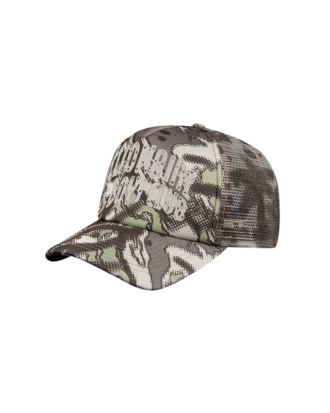 Cappellino da baseball mimetico con sovrapposizione
