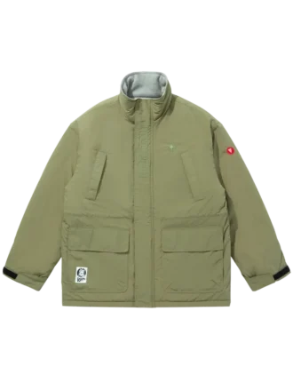 Cappotto in nylon con logo ricamato