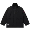 Cappotto in nylon con logo ricamato