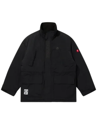 Cappotto in nylon con logo ricamato