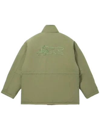 Cappotto in nylon con logo ricamato