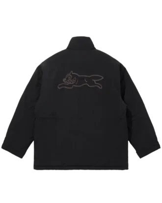 Cappotto in nylon con logo ricamato
