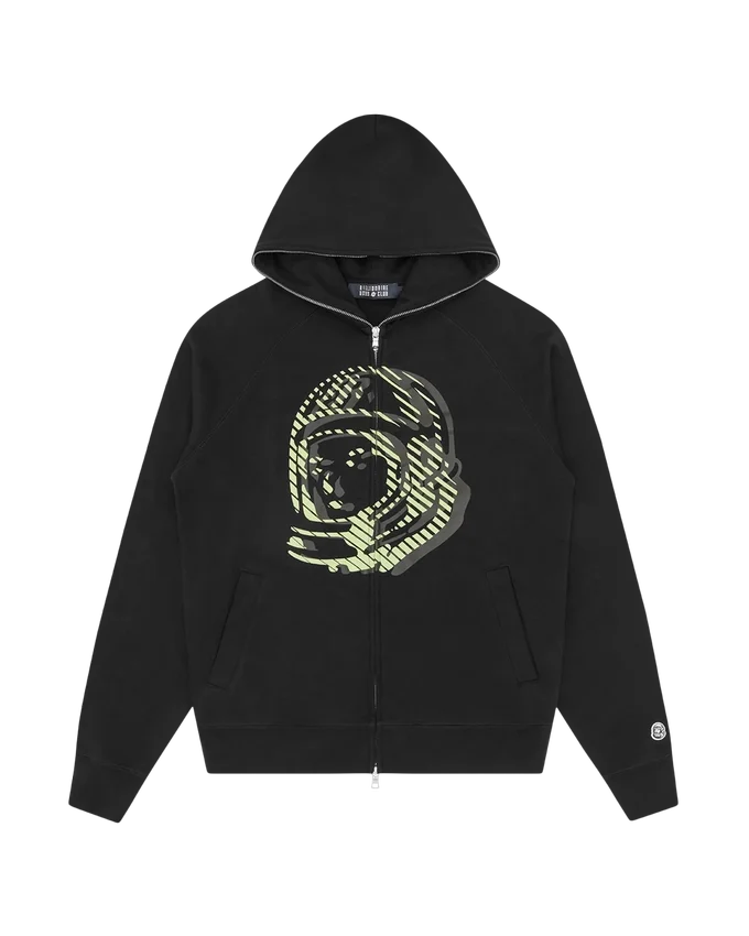 Cappuccio con zip astro luminescente Cappuccio con zip astro luminescente