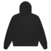 Cappuccio con zip e grande logo in script Cappuccio con zip e grande logo in script