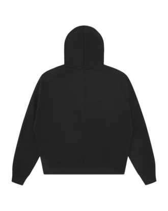 Cappuccio con zip e grande logo in script