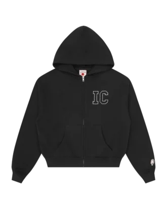 Cappuccio da donna con zip e cristalli