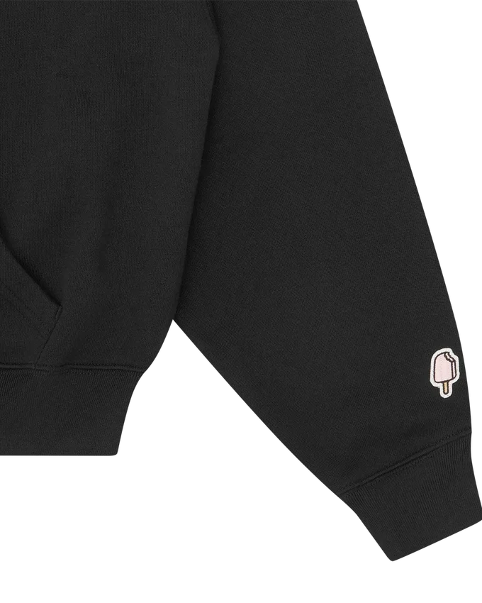 Cappuccio da donna con zip e cristalli Cappuccio da donna con zip e cristalli