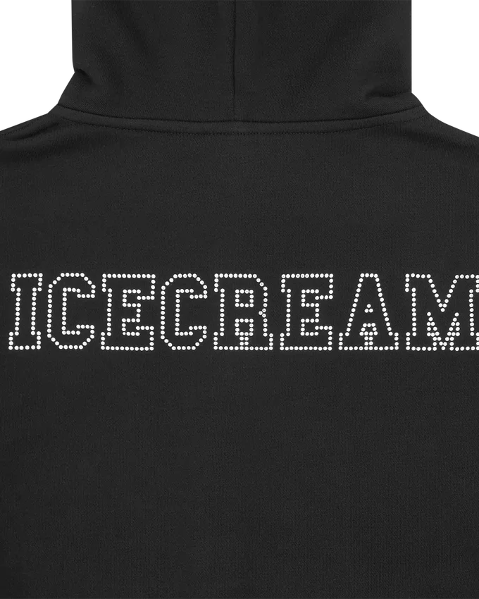 Cappuccio da donna con zip e cristalli Cappuccio da donna con zip e cristalli
