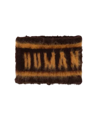 Fascia con logo in maglieria shaggy