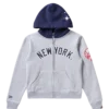 Felpa con cappuccio a blocchi per bambini dei NY Yankees