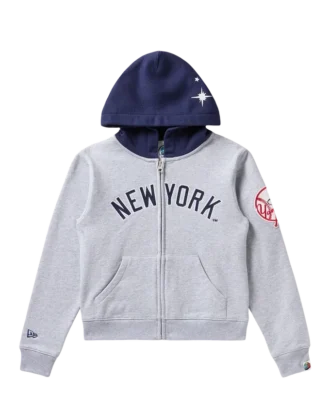 Felpa con cappuccio a blocchi per bambini dei NY Yankees