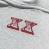 Felpa con cappuccio con logo OG bordeaux