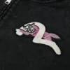 Felpa con cappuccio con logo ricamato a forma di gabbiano e stampa Felpa con cappuccio con logo ricamato a forma di gabbiano e stampa