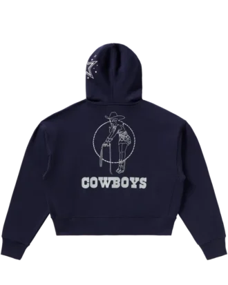 Felpa con cappuccio corta da donna Dallas Cowboys
