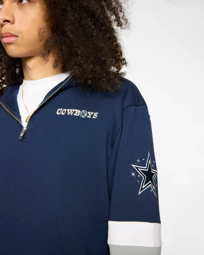 Felpa con cappuccio e zip dei Dallas Cowboys Felpa con cappuccio e zip dei Dallas Cowboys