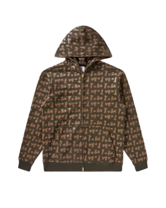Felpa con cappuccio e zip integrale