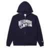 Felpa con cappuccio e zip integrale con Curve Logo