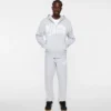 Felpa con cappuccio e zip integrale con Curve Logo