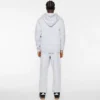 Felpa con cappuccio e zip integrale con Curve Logo