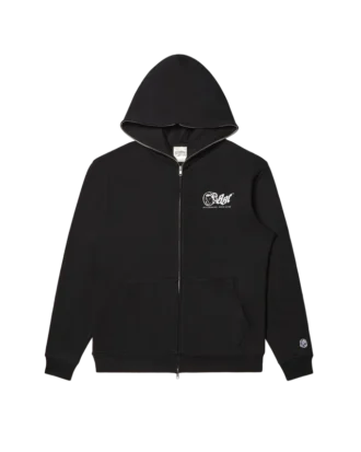 Felpa con cappuccio e zip integrale con logo Lil OG