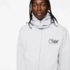 Felpa con cappuccio e zip integrale con logo Lil OG