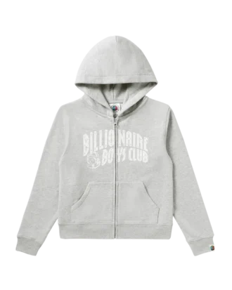 Felpa con cappuccio e zip per bambini con Curve Logo