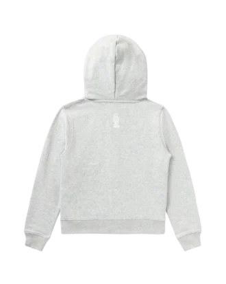 Felpa con cappuccio e zip per bambini con Curve Logo
