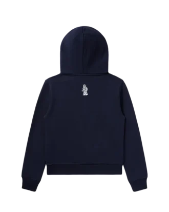 Felpa con cappuccio e zip per bambini con Curve Logo