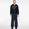 Felpa con cappuccio e zip Script