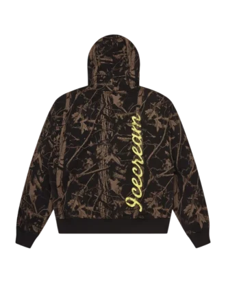 Felpa con cappuccio oversize Tree Camo