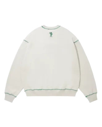 Felpa con logo ricamato