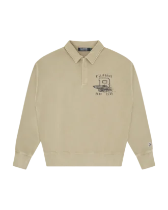 Felpa con zip a un quarto lavata Boat Club