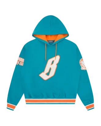 Felpa oversize con cappuccio Flying B in ciniglia