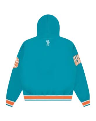 Felpa oversize con cappuccio Flying B in ciniglia