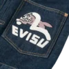 Giacca in denim con stampa gabbiano e ricamo Giacca in denim con stampa gabbiano e ricamo