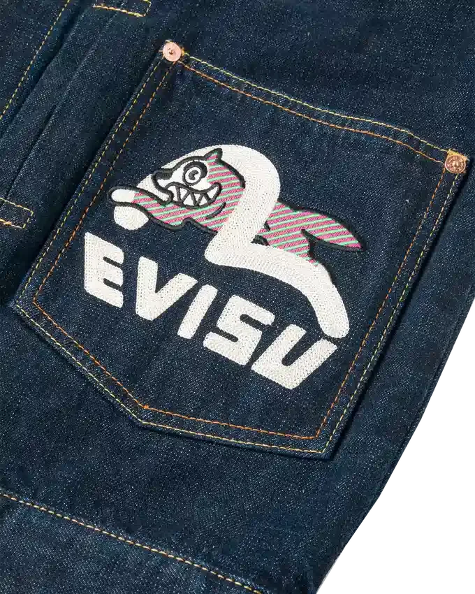 Giacca in denim con stampa gabbiano e ricamo Giacca in denim con stampa gabbiano e ricamo