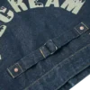 Giacca in denim con stampa gabbiano e ricamo Giacca in denim con stampa gabbiano e ricamo